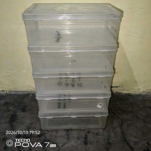 Stackable Clear Storage Boxes