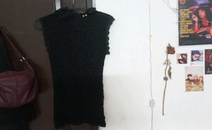 Gothic black fitted top