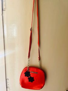 Women's Red sling bag