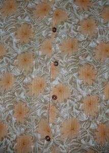 Elegant Lace Collar Floral Shirt