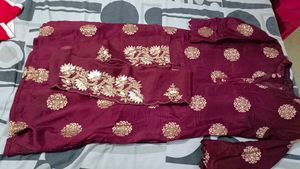 Embroidered Kurta Set with Dupatta