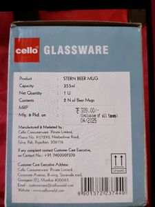 Cello Beer Mugs Set of 4