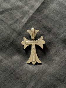 Chrome Hearts Steel Cross Pendant Neckla
