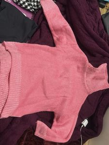 Pink Turtleneck Sweater