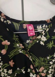 Floral Print Peplum Top