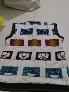 Vintage Sweater Vest with Cute Graphics