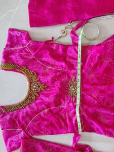 Like New Magenta Pink Embroidered Anarkali Suit Se