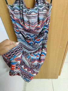 Boho Print Halter Neck Romper