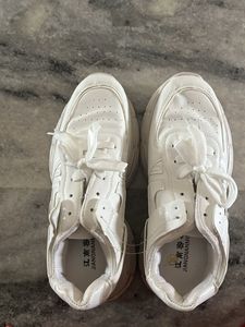 White Platform Sneakers