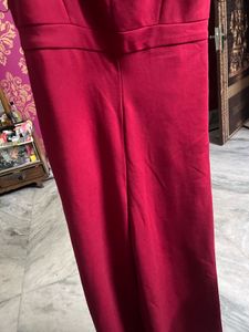 Twenty Dresses Elegant Maroon Burgundy Jumpsuit