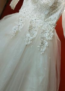 Barbie White Full Flare Gown