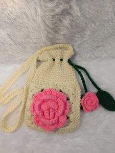crochet mobile sling bag