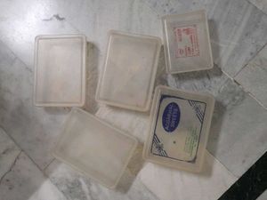 High Grade Plastic Storage Boxes (Set of 5)