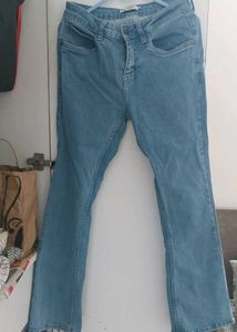 Light Wash Flared Jeans