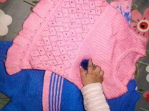 Cute Baby Girl's Sweater and Leggings Set