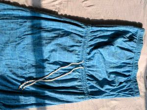 Blue Off-shoulder Beach Maxi dress
