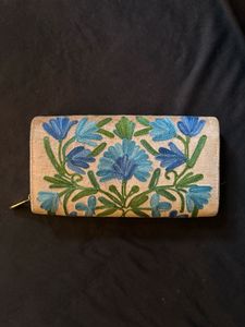 Kashmiri Aari Style Embroidered Wallet/Clutch
