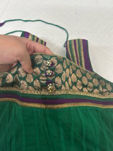 (Kurti) Stunning Green &amp; Purple Kurti