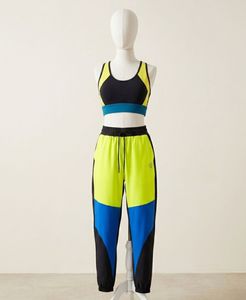 Color Block Sporty Tracksuit Set