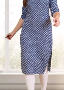 7 Threads - Blue Printed Kurta