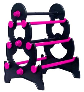 Pink and Black Hair Clip Holder