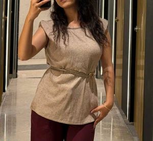 Chic Tunic Top with Belt