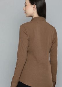 Classic Brown Full Sleeve Shirt