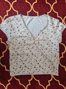 Cute Floral Urbanic Crop Top