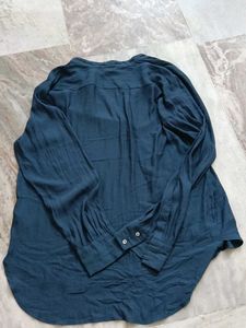 Deep Teal Collared Button-Up Shirt