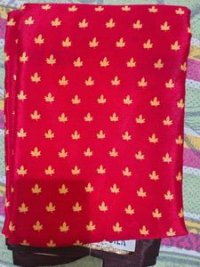 Beautiful Red &amp; Brown turkey silk  Saree