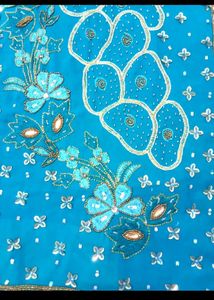 Full Embroidered Saree For Festival