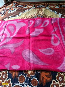Pink Floral Saree