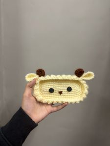 Crochet Sheep Glasses Case