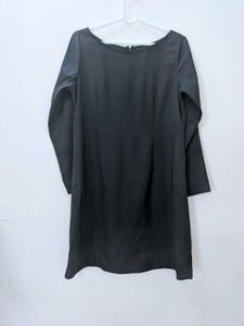 Chic Black Long Sleeve Mini Dress