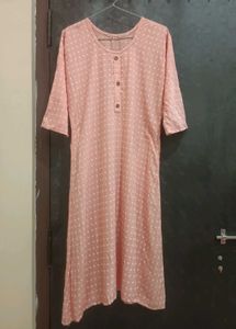 Printed Peach Kurti