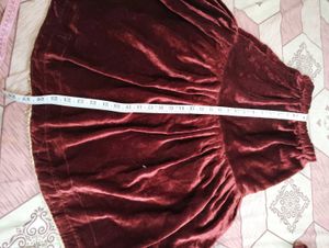 Elegant Girls' Maroon Dress