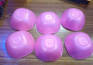 Pink Dinnerware Bowls Set Of 6