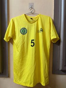 yellow jersey with shorts