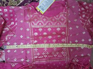 Vishudh Pink Kurta with Gold Print