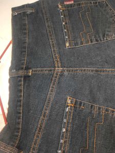 Studded Denim Shorts