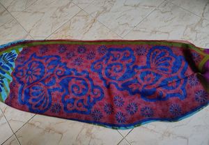 Blue Floral Print Saree with blouse