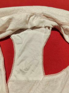 White Polka Dot High-Waist Brief Panty