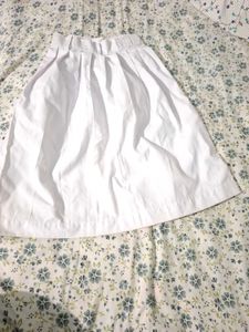 White school skirt for girl student