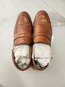 BATA - Men's Brown Leather Loafers