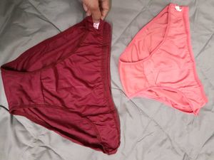 pack of 2 colours - Coral and burgundy briefs