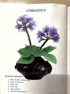 Stocking Flower Making Craft Book