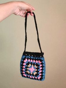 Crochet Drawstring Pouch