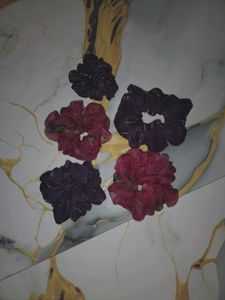 Set of 5 Chic Hair Scrunchies
