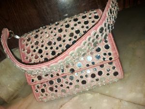 ✨Baby Pink Original Mirror Clutch Bag