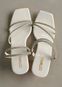 Sparkling White Heels
